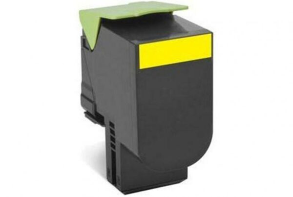 Toner Original Lexmark Yellow, 80C2HYE, pentru CX410|CX510, 3K, (timbru verde 1.2 lei) , „80C2HYE”