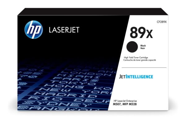 Toner Original HP Black, nr.89X, pentru LaserJet MFP M507|M528, 10K, (timbru verde 1.2 lei) , „CF289X”