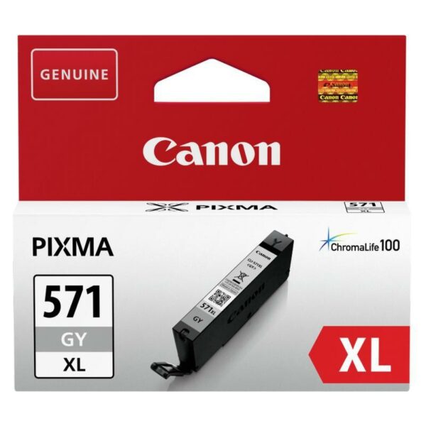 Cartus Cerneala Original Canon Grey, CLI-571XLGY, pentru Pixma MG5750|MG5751|MG6850|MG6851|MG7750|MG7751|MG7752|TS5050|TS5051|TS5053|TS5055|TS6050|TS8050|TS9050 , , (timbru verde 0.15 lei), „BS0335C001AA”