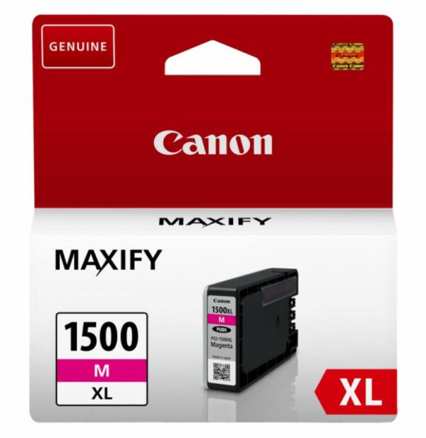 Cartus Cerneala Original Canon Magenta, PGI-1500XLM, pentru Maxify MB2050|MB2150|MB2350|MB2750, , (timbru verde 0.15 lei), „BS9194B001AA”