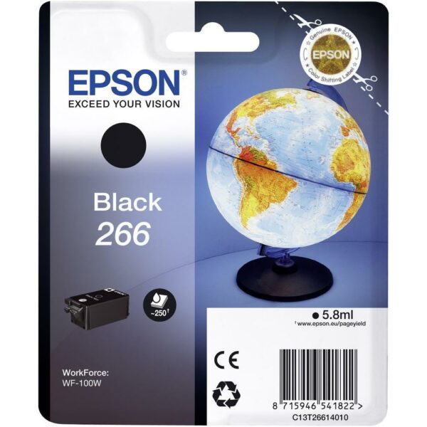 Cartus Cerneala Original Epson Black, T26614010, pentru WORKFORCE WF-100W, , (timbru verde 0.15 lei), „C13T26614010”