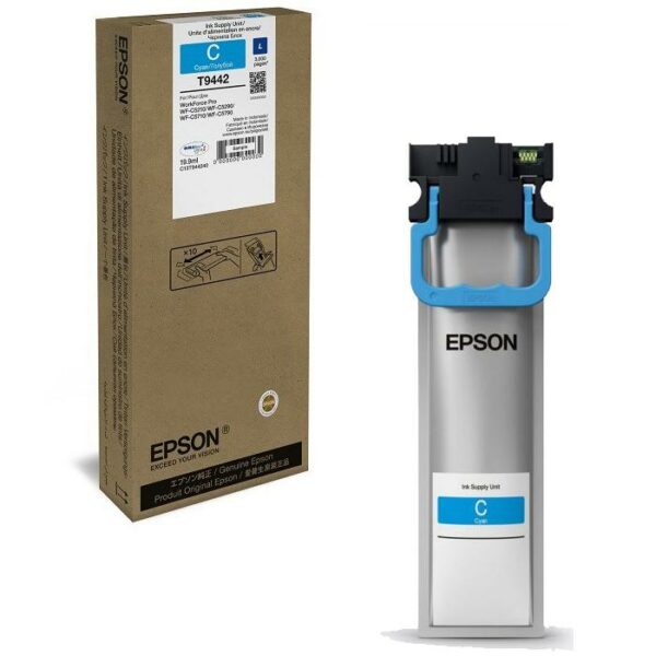 Cartus Cerneala Original Epson Cyan, T944240, pentru WF-C5210|C5710|C5290, , (timbru verde 0.15 lei), „C13T944240”