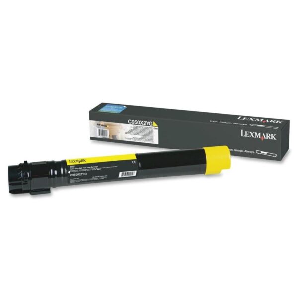 Toner Original Lexmark Yellow, C950X2YG, pentru C950, 22K, (timbru verde 1.2 lei) , „C950X2YG”