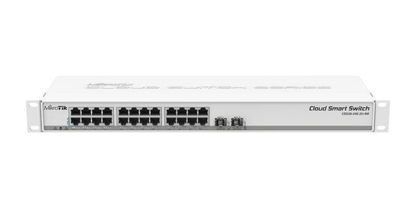 SWITCH MIKROTIK, CSS326-24G-2S+RM, porturi Gigabit x 24, SFP+ x 2, managed, rackabil, carcasa metalica, „CSS326-24G-2S+RM” (timbru verde 2 lei)