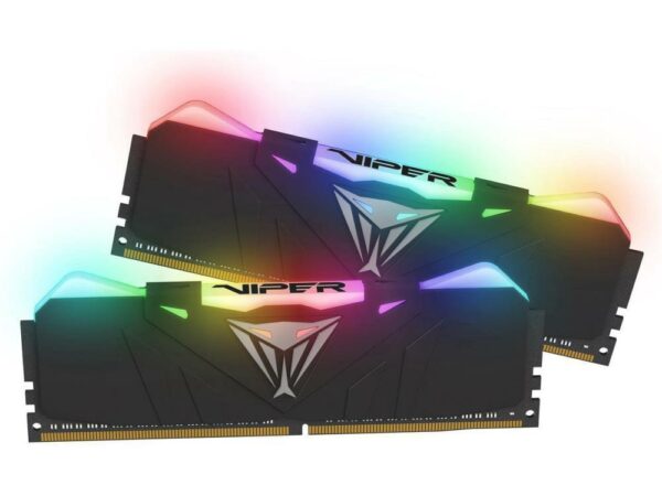 Memorie DDR Patriot DDR4 16 GB, frecventa 3000 MHz, 8 GB x 2 module, radiator, iluminare RGB, „PVR416G300C5K”