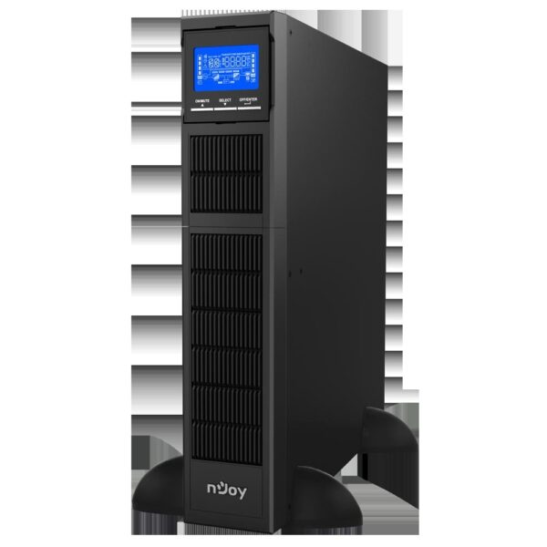 UPS NJOY, „BALDER 1500”, Online cu sinusoida pura, tower, rack, 1500VA/1500W, AVR, IEC x 8, 3 x baterie 12V/9Ah, display LCD, back-up 11 – 20 min., „PWUP-OL150BA-AZ01B” (timbru verde 11 lei)