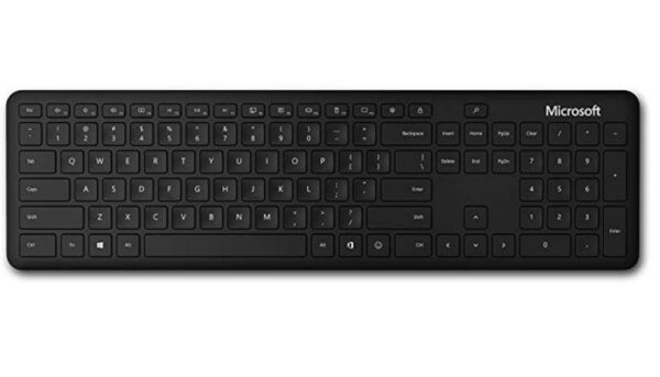 TASTATURI MICROSOFT, wireless, 105 taste format standard (104-108 taste), Bluetooth, negru, „QSZ-00021” (timbru verde 0.8 lei)