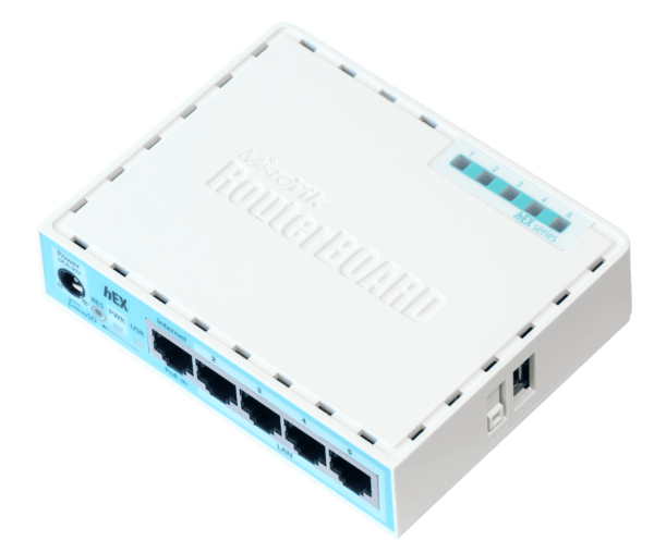 ROUTER MIKROTIK, porturi Gigabit x 4, CPU dual core 880 MHz, 256 MB RAM, USB, microSD, „RB750GR3” (timbru verde 0.8 lei)