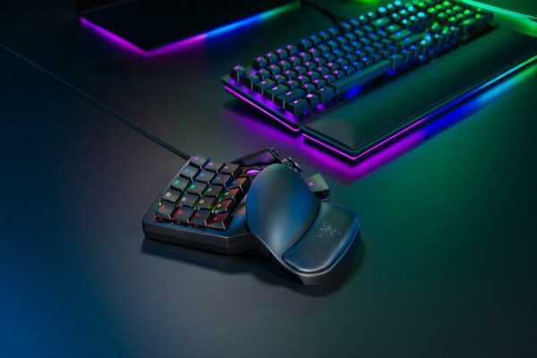 TASTATURA numerica Razer, „Tartarus Pro Analog Optical”, USB, 19 taste, mecanica, switch optic analog, iluminata, negru, „RZ07-03110100-R3M1” (timbru verde 0.8 lei)