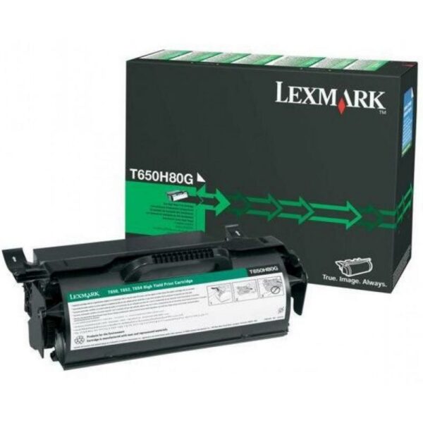 Toner Original Lexmark Black, T650H80G, pentru T650|T652|T654|T656, 25K, (timbru verde 1.2 lei) , „T650H80G”