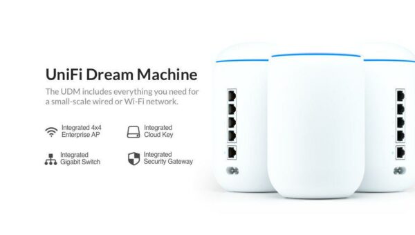 ROUTER Ubiquiti Dream Machine, wired, port LAN 10/100/1000 x 8, port WAN 10/100/1000 x 1, „UDM” (timbru verde 0.8 lei)