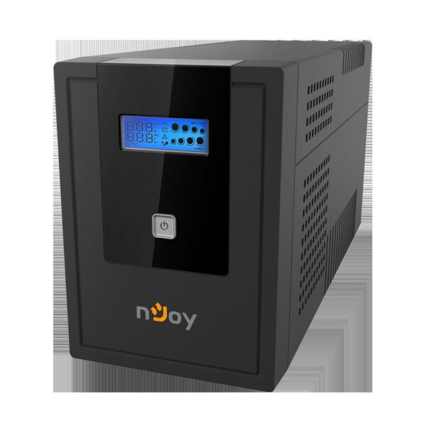 UPS NJOY, „Cadu 1500”, Line Int. cu management, mini tower, 1500VA/900W, AVR, Schuko x 4, 2 x baterie GP09122F, display LCD, back-up 1 – 10 min., „UPCMTLS615HCAAZ01B” (timbru verde 11 lei)