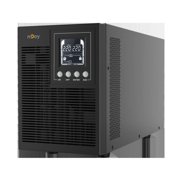 UPS NJOY, „ECHO PRO 2000”, Online cu sinusoida pura, tower, 2000VA/1600W, AVR, Schuko x 4, 4 x baterie GP07122L, display LCD, back-up 1 – 10 min., „UPOL-OL200EP-CG01B” (timbru verde 11 lei)