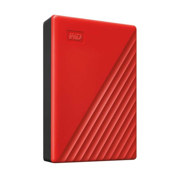 HDD extern WD 4 TB, My Passport, 2.5 inch, USB 3.2, rosu, „WDBPKJ0040BRD-WESN” (timbru verde 0.8 lei)