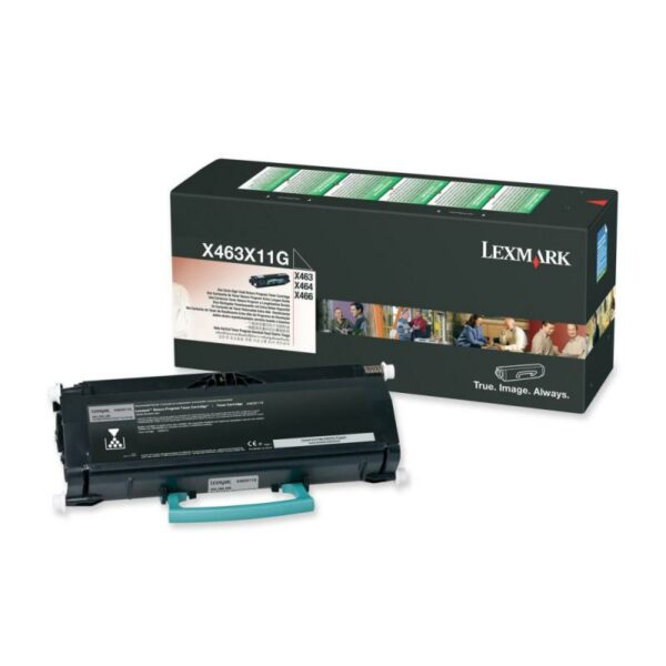 Toner Original Lexmark Black, X463X11G, pentru X463|X464|X466, 15K, (timbru verde 1.2 lei) , „X463X11G”