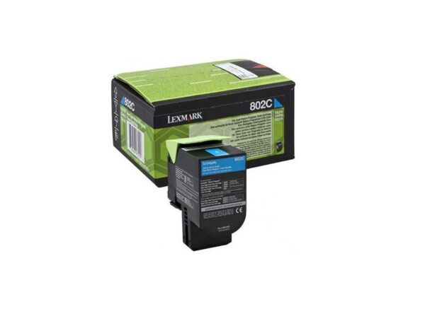 Toner Original Lexmark Cyan, 80C20CE, pentru CX310|CX410|CX510, 1K, (timbru verde 1.2 lei) , „80C20CE”