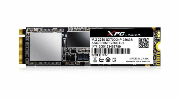 SSD ADATA, SX7000, 256 GB, M.2, PCIe Gen3.0 x4, 3D TLC Nand, R/W: 1370/820 MB/s, „ASX7000NP-256GT-C”