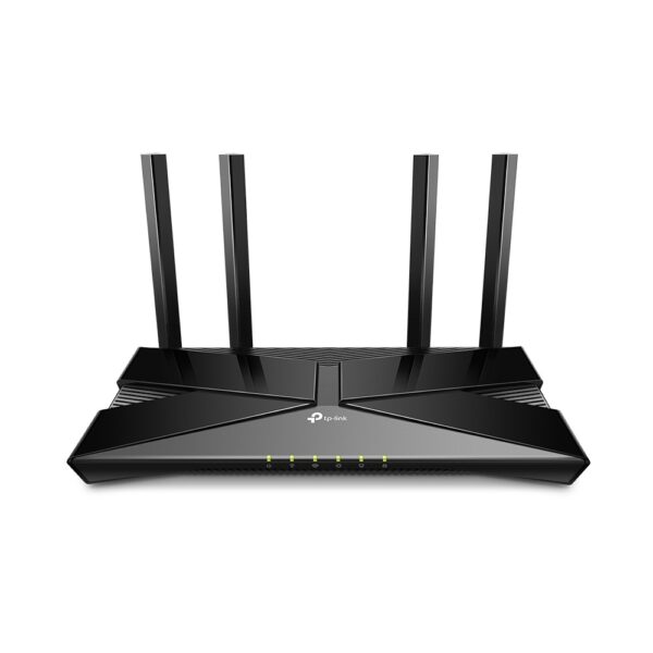 ROUTER TP-LINK wireless 1500Mbps,1 x WAN Gigabit, 4 porturi LAN Gigabit, 2.4 GHz/5 GHz dual band, 4 antene externe, WI-FI 6, 45506865 „Archer AX10” (timbru verde 0.8 lei)