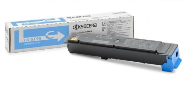 Toner Original Kyocera Cyan, TK-5195C, pentru TaskAlpha 306|307|308, 7K, (timbru verde 1.2 lei) , „TK-5195C”