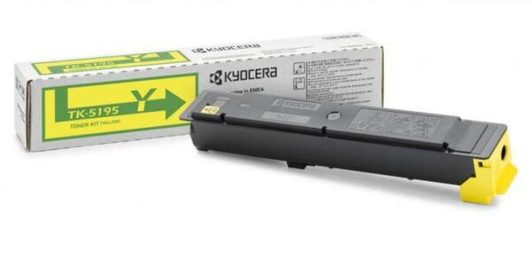 Toner Original Kyocera Yellow, TK-5195Y, pentru TaskAlpha 306|307|308, 7K, (timbru verde 1.2 lei) , „TK-5195Y”