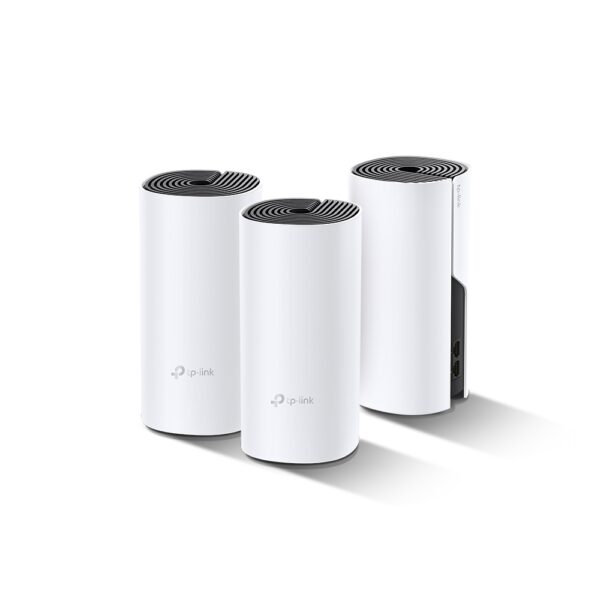 MESH TP-LINK, sistem hibrid, AC1200 + HomePlug AV1000, pt interior, 1200 Mbps, port LAN, WAN, 2.4 GHz | 5 GHz, antena interna x 2, standard 802.11ac, „Deco P9(3-pack)” (timbru verde 2.00 lei)