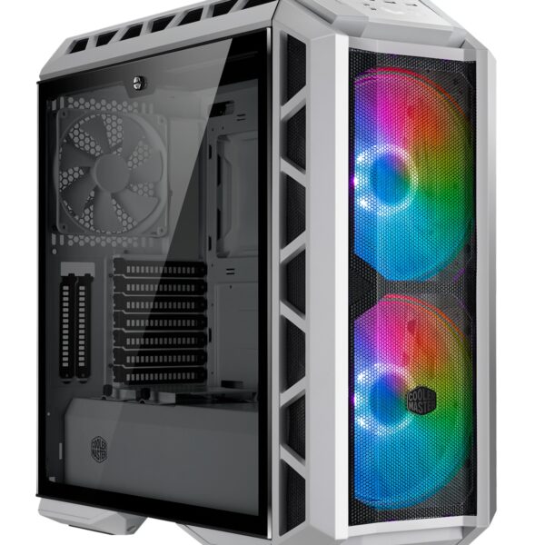 CARCASA Cooler Master, Middle Tower, E-ATX, „MasterCase. H500P”, fara sursa, sticla securizata, 3 x fan, USB 2.0 x 2, USB 3.0 x 2, Jack 3.5mm x 2, mesh, add RGB, fan controller (inclusiv RGB), „MCM-H500P-WGNN-S01” (timbru verde 0.24 lei)