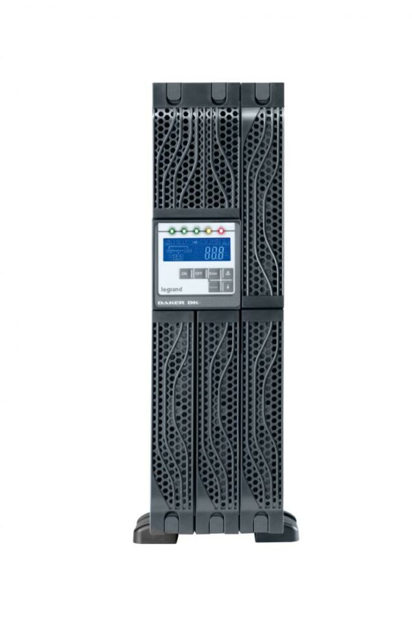 UPS LEGRAND, „DAKER DK PLUS”, Online cu sinusoida pura, tower, rack AVR, IEC x 6, 20 x baterie 12V/9Ah, display LCD, back-up 11 – 20 min., „000000000000310173” (timbru verde 11 lei)