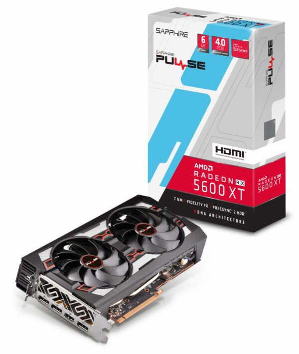 PLACA VIDEO SAPPHIRE AMD Radeon RX 5600 XT, 6 GB GDDR6 192 biti, PCI Express 4.0 x 16, HDMI, Display Port x 3, sistem racire aer activ, „11296-01-20G” (timbru verde 0.8 lei)