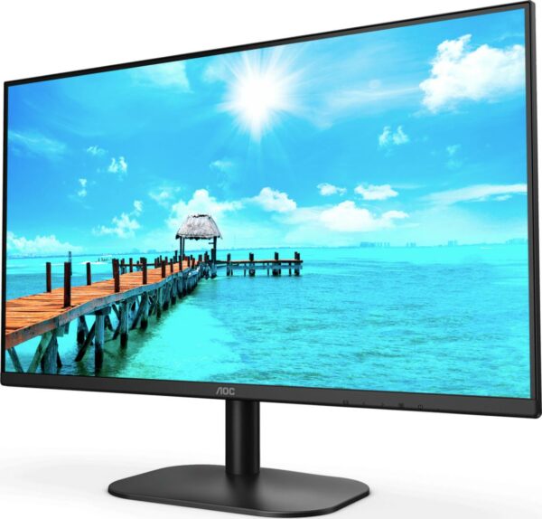 MONITOR AOC 27″, home, office, IPS, Full HD (1920 x 1080), Wide, 250 cd/mp, 7 ms, HDMI, VGA, „27B2H” (timbru verde 7 lei)