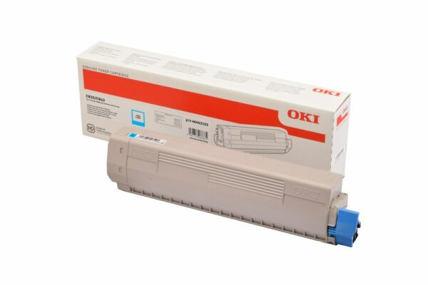 Toner Original OKI Cyan, 46443103, pentru C833|C843, 1K,”46443103″