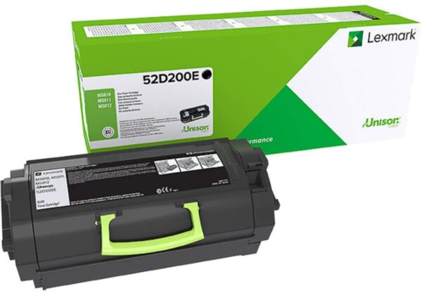 Toner Original Lexmark Black, nr.522, pentru MS810|MS811|MS812, 6K, (timbru verde 1.2 lei) , „52D200E”