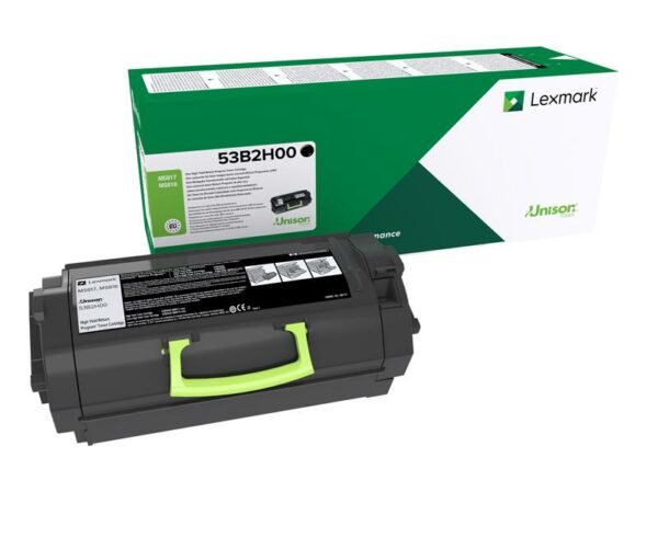 Toner Original Lexmark Black, 53B2H00, pentru MS817|MS818, 25K, (timbru verde 1.2 lei) , „53B2H00”