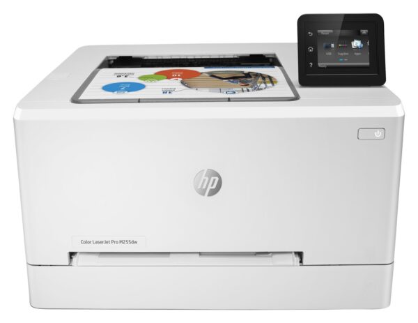 Imprimanta Laser Color HP M255DW, A4, Functii: Impr., Viteza de Printare Monocrom: 21ppm, Viteza de printare color: 21ppm, Conectivitate:USB|Ret|WiFi, Duplex:Da, ADF:Nu „7KW64A” (timbru verde 11 lei)