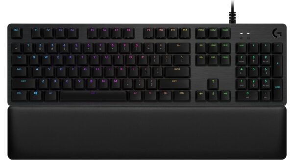 LOGITECH G513 Carbon RGB Mechanical Gaming Keyboard, GX Blue (Clicky) – CARBON – US INTL – USB – INTNL – G513 CLICKY (timbru verde 0.8 lei)
