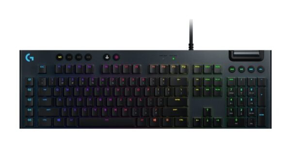 TASTATURA LOGITECH – gaming, „G815”, cu fir, 119 taste format standard (104-108 taste), USB, negru, „920-008992” (timbru verde 0.8 lei)