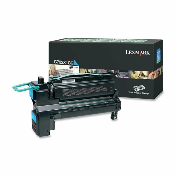 Toner Original Lexmark Cyan, C792X1CG, pentru C792|X792 series, 20K, (timbru verde 1.2 lei) , „C792X1CG”