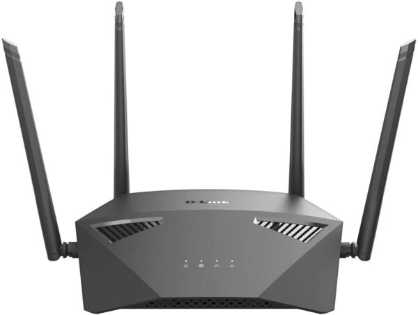 ROUTER D-Link wireless 1900Mbps,1 x WAN Gigabit, 4 porturi Gigabit, 2.4 Ghz/5 Ghz dual band, 4 antene externe, securitate WPA3 „DIR-1950” (timbru verde 0.8 lei)