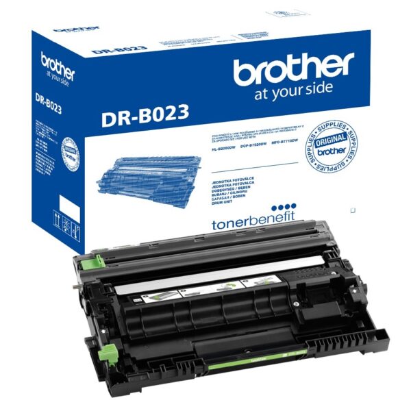 Drum Unit Original Brother Black, DRB023, pentru DCP-B7520|HL-B2080|MFC-B7715, 12K, (timbru verde 0.8 lei), „DRB023”