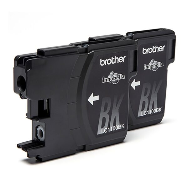 Dual-Pack Original Brother Black, LC1100BKBP2, pentru DCP-385|395|585|6690|J715|MFC-490|5490|5895|6490|6890|790, 2×450, (timbru verde 0.15 lei), „LC1100BKBP2”