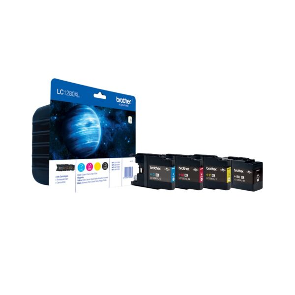 Combo-Pack Original Brother CMYK, LC1280XLVALBP, pentru DCP-J525|J725|J925|MFC-J430|J5910|J625|J6510|J6910, , (timbru verde 0.60 lei), „LC1280XLVALBP”