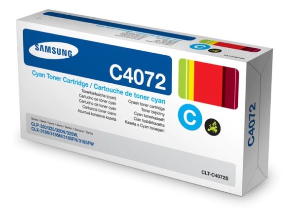 Toner Original Samsung Cyan, C4072S, pentru CLP-320|CLP-325|CLX-3185, 1K, (timbru verde 1.2 lei) , „ST994A”