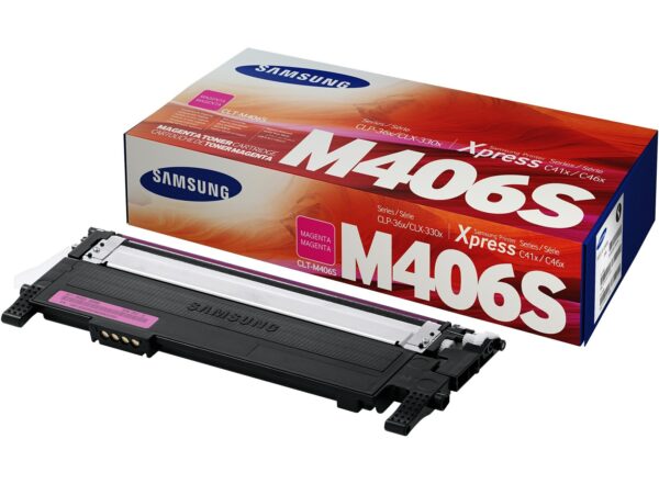 Toner Original Samsung Magenta, M406S, pentru CLP-360|365||CLX-3300|3305, 1K, (timbru verde 1.2 lei) , „SU252A”