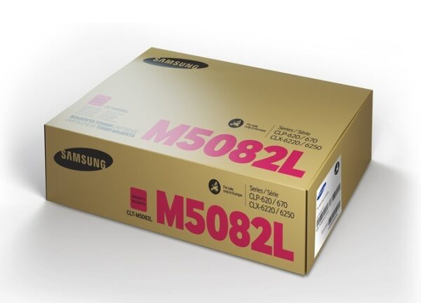 Toner Original Samsung Magenta, M5082L, pentru CLP-620|CLP-670, 4K, (timbru verde 1.2 lei) , „SU322A”