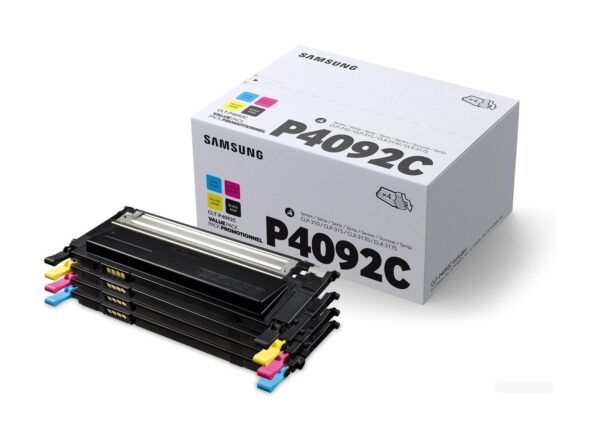 Combo-Pack Original Samsung CMYK, P4092C, pentru CLP-310|CLP-310N|CLP-315|CLP-315W|CLX-3170FN|CLX-3175|CLX-3175FN|CLX-3175FW|CLX-3175N, 4×1.5K, (timbru verde 1.2 lei) , „SU392A”