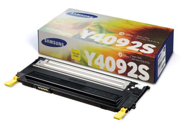 Toner Original Samsung Yellow, Y4092S, pentru CLP-310|CLP-310N|CLP-315|CLP-315W|CLX-3170FN|CLX-3175|CLX-3175FN|CLX-3175FW|CLX-3175N, 1K, (timbru verde 1.2 lei) , „SU482A”