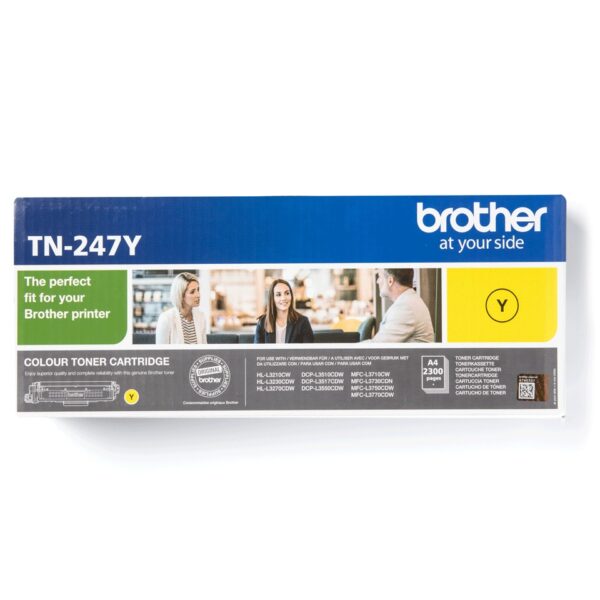 Toner Original Brother Yellow, TN247Y, pentru HL-L3210|L3270|DCP-L3510|L3550|MFC-L3730|L3770, 2.3K, (timbru verde 1.2 lei) , „TN247Y”