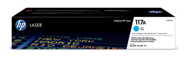 Toner Original HP Cyan, nr.117A, pentru Color LaserJet 150|MFP 178|179, 700, (timbru verde 1.2 lei) , „W2071A”