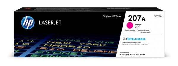 Toner Original HP Magenta, nr.207A, pentru Color LaserJet Pro M255|M282|M283, 1.25K, (timbru verde 1.2 lei) , „W2213A”
