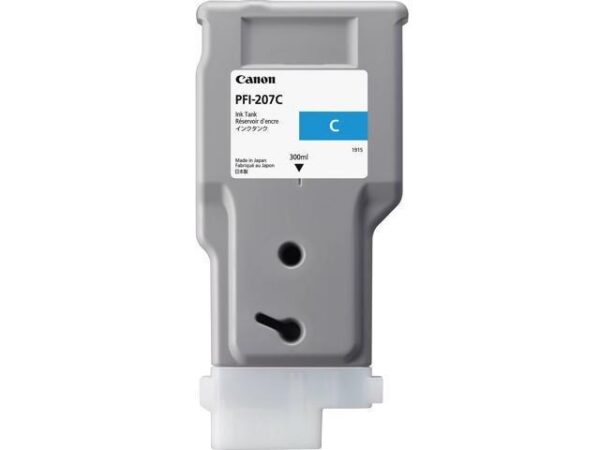 Cartus Cerneala Original Canon Cyan, PFI-207C, pentru IPF 680|685|770|780|785, 300ml, (timbru verde 0.15 lei), „CF8790B001AA”