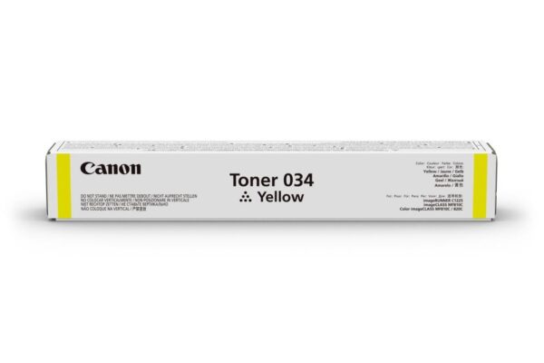 Toner Original Canon Yellow, 034Y, pentru IR C1225iF|C1225, 7.3K, (timbru verde 1.2 lei) , „CF9451B001AA”
